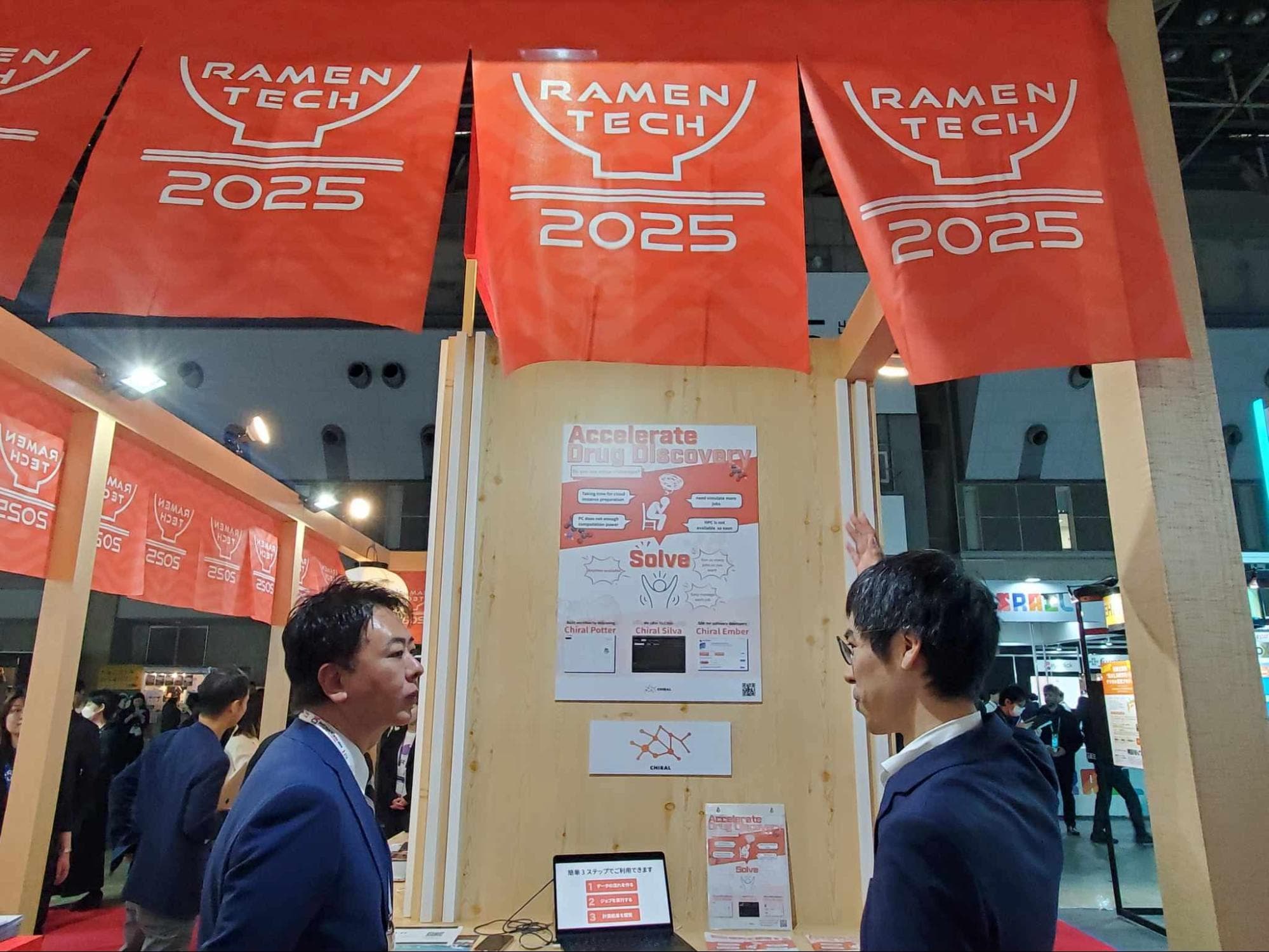 【速報】Chiral、SusHiTech Tokyo 2025でノーコード創薬ワークフローPotterが熱視線！福岡市長も来場、グローバル展開へ期待高まる